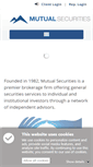 Mobile Screenshot of mutualsecurities.com